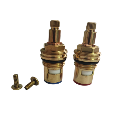 TC15- Tap Cartridge Replacement Tap Valves to Suit for Bristan- 1/2 Turn, 7.6mm x 24 Spline, 53mm Length, Valve Ceramic Spares Repair Hot and Cold