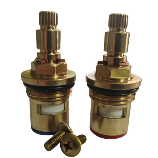 TC13 - Tap Cartridge - 1/2" 7.6mm x 20 Spline, 51mm Length, Valve Ceramic Hot and Cold