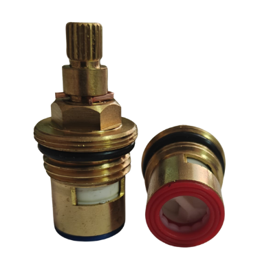 TC45 Tap Cartridge 1/2" Turn, 7.6mm x 20 Spline, 48mm Length, Valve Ceramic Spares Repair Hot and Cold