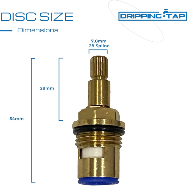 TC70 -  Tap Cartridge 1/2" 7.8mm x 28 Spline, 54mm Cartridge Length