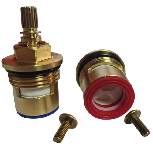 BC10- Bath Cartridge 3/4 Turn, 7.6mm x 20 Spline, 48mm Length Hot and Cold