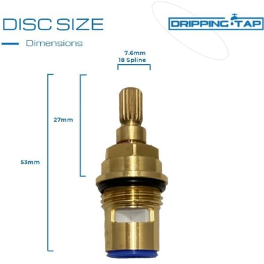 TC25 - Tap Cartridge 1/2" 7.6mm x 18 Spline - 56mm Total Length