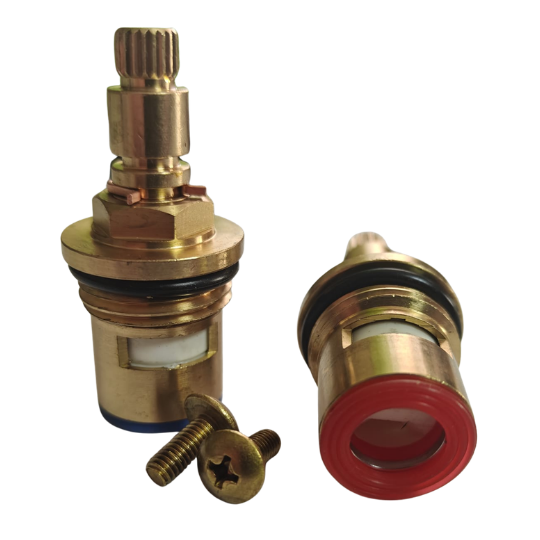 TC13 - Tap Cartridge - 1/2" 7.6mm x 20 Spline, 51mm Length, Valve Ceramic Hot and Cold