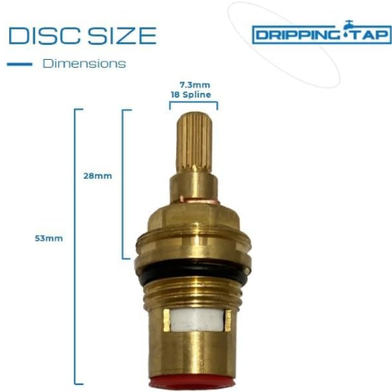 TC65- Tap Cartridge ½” 7.3mm x 18 Spline - 53mm Total Length