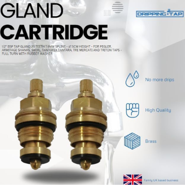 GC5 - 1/2", 20 Teeth 7.6mm Spline - 47.5cm total