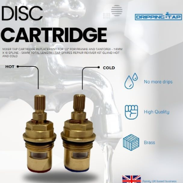 TC25 - Tap Cartridge 1/2" 7.6mm x 18 Spline - 56mm Total Length