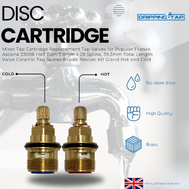TC55 - Tap Cartridge 1/2" 7.8mm x 28 Spline, 39.3mm - Dripping Tap
