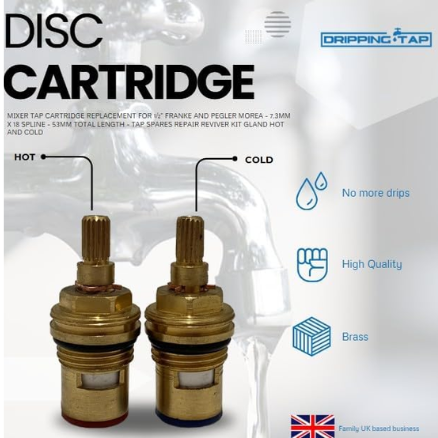 TC65- Tap Cartridge ½” 7.3mm x 18 Spline - 53mm Total Length