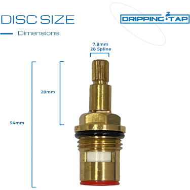 TC70 -  Tap Cartridge 1/2" 7.8mm x 28 Spline, 54mm Cartridge Length