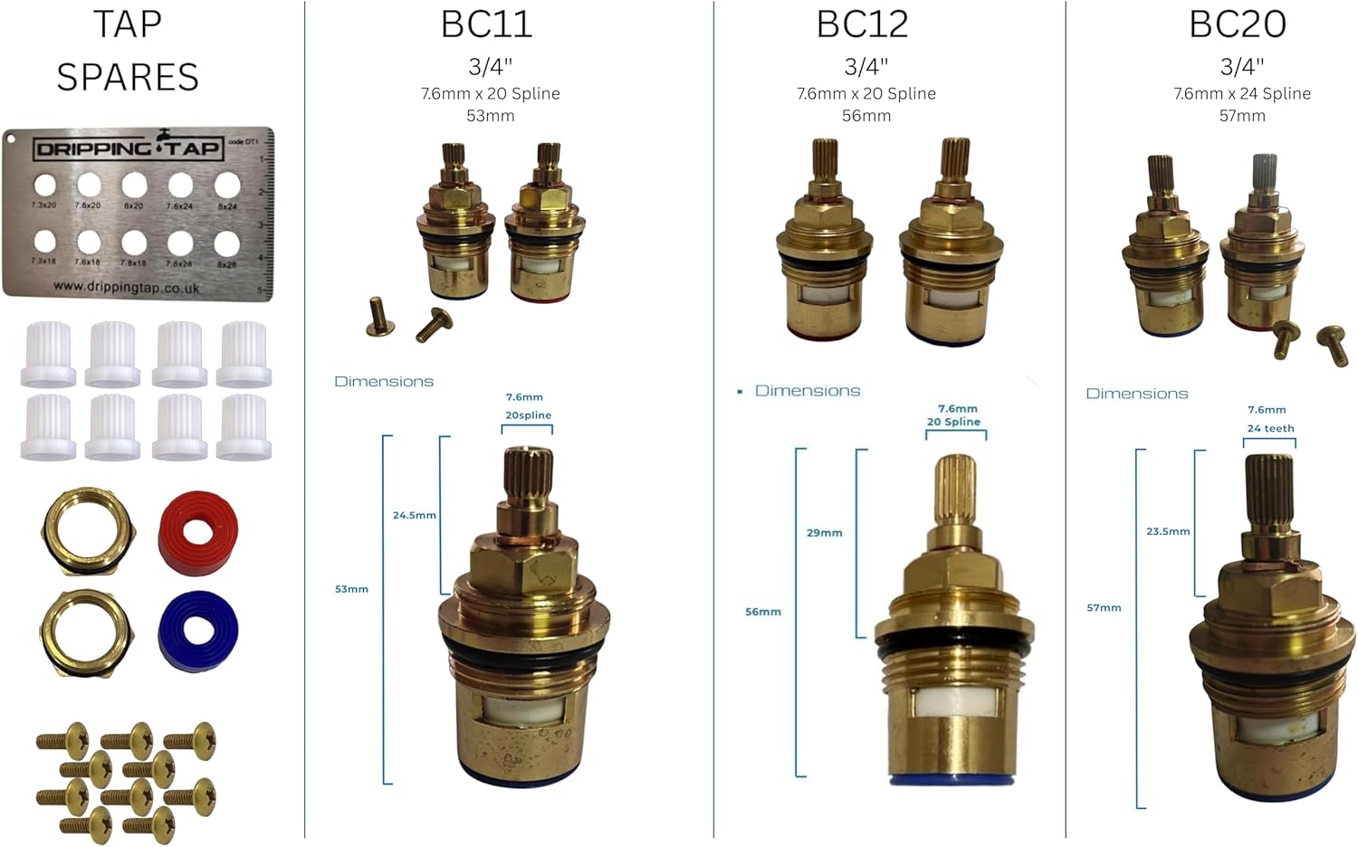 Dripping Tap - Cartridge Omni Box - Tap Cartridge Disc Kit, Ultimate Valve Repair Box