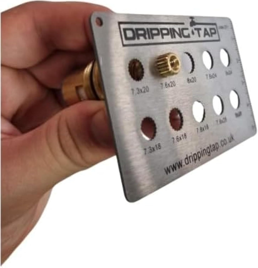 DT1 Dripping Tap Disc Cartridge Teeth Diameter Spline Measuring Plumbing Gauge Tool