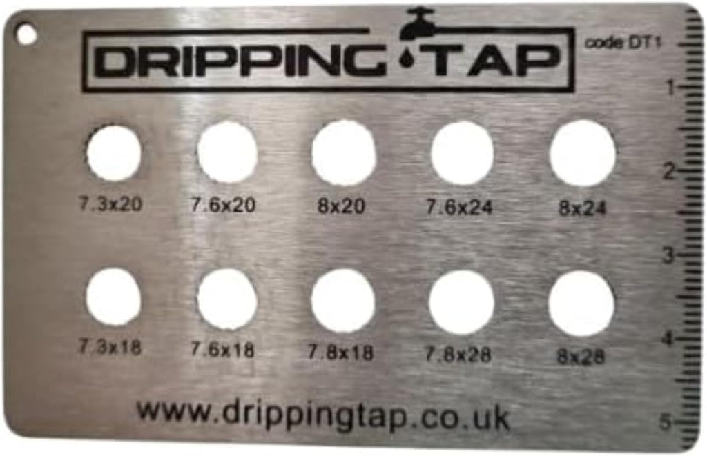 DT1 Dripping Tap Disc Cartridge Teeth Diameter Spline Measuring Plumbing Gauge Tool