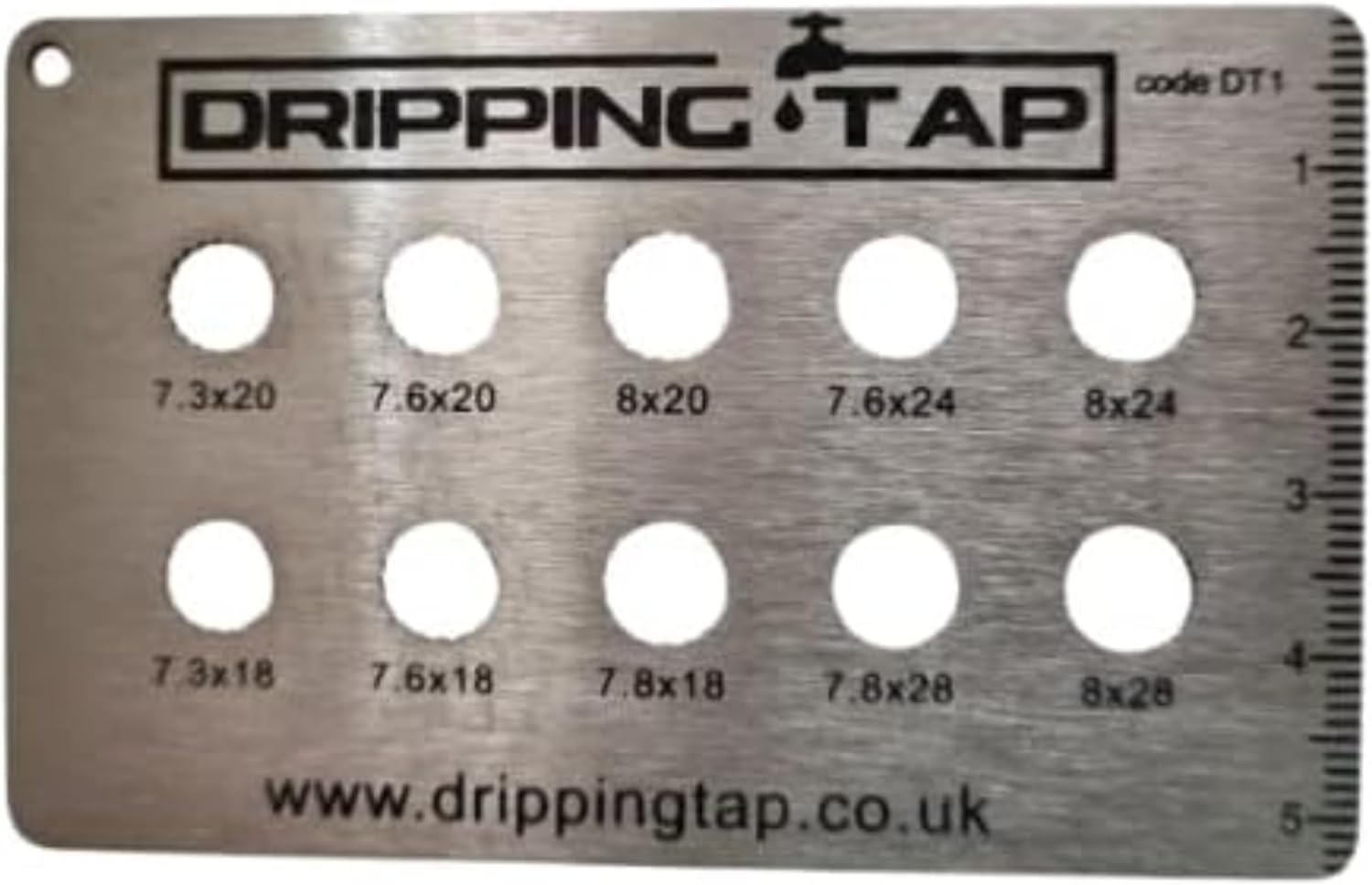 DT1 Dripping Tap Disc Cartridge Teeth Diameter Spline Measuring Plumbing Gauge Tool